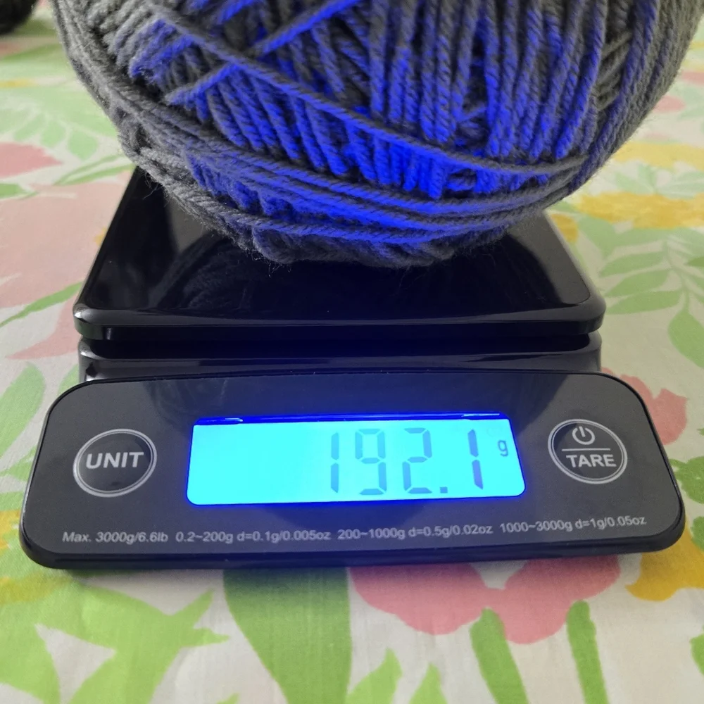 Acrylic Yarn Balls Gray And Silver Lot Of 2
